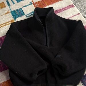 Kids Essentials black fleece jacket